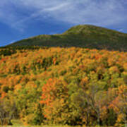 Mountain Summit In Fall Colors Art Print