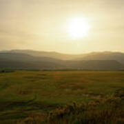 Mountains At Dawn Art Print