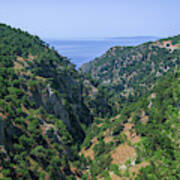 Mountains On The South Coast Of Crete Art Print