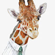Mr Giraffe Art Print
