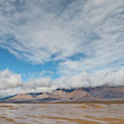 Mud Flats In Panamint Valley Art Print