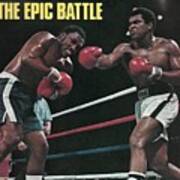 Muhammad Ali, 1975 Wbcwba Heavyweight Title Sports Illustrated Cover Art Print