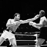 Muhammad Ali Punching Buster Mathis Art Print