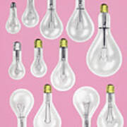 Multiple Lightbulbs Art Print