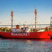 Nantucket Lightship In Brooklyn Ny Art Print