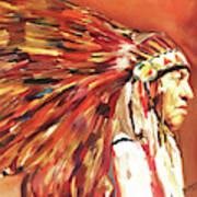 Native American Warriors 01 Art Print