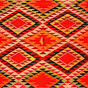 Navajo Blanket 1870s Art Print