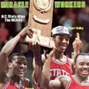 Nc State Dereck Whittenburg, Thurl Bailey, And Sidney Lowe Sports Illustrated Cover Art Print
