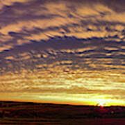 Nebraska Mammatus Sunset 016 Art Print