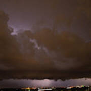 Nebraska Night Shelf Cloud 009 Art Print