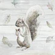 Neutral Squirrel Art Print