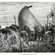 New Caledonian Native Hut, Southwest Art Print
