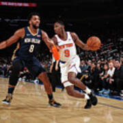New Orleans Pelicans V New York Knicks Art Print