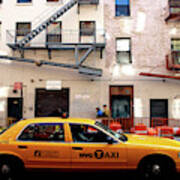 New York, Cab Art Print