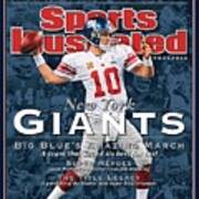 New York Giants Qb Eli Manning, Super Bowl Xlvi Champions Sports Illustrated Cover Art Print