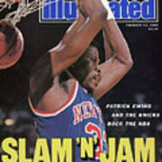 New York Knicks Patrick Ewing Sports Illustrated Cover Art Print