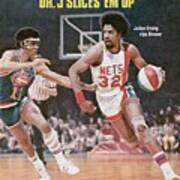 New York Nets Julius Erving, 1976 Aba Championship Sports Illustrated Cover Art Print