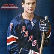 New York Rangers Rod Gilbert Sports Illustrated Cover Art Print