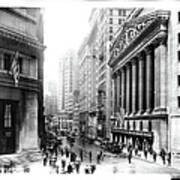 New York Stock Exchange And Broad Street Art Print