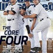 New York Yankees Derek Jeter, Jorge Posada, Mariano Rivera Sports Illustrated Cover Art Print
