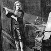 Newton Investigating Light, C1879 Art Print