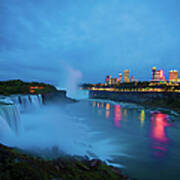 Niagara Falls After Sunset Art Print