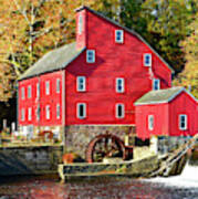 Nj Red Mill And Autumn Gold Art Print