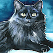 Noah Black Cat Painting Art Print