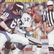 Oakland Raiders Qb Ken Stabler, Super Bowl Xi Sports Illustrated Cover Art Print