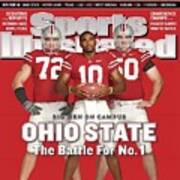 Ohio State Troy Smith, Doug Datish, T.j. Downing Sports Illustrated Cover Art Print