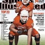 Oklahoma State University Qb Zac Robinson 11 And Andrew Sports Illustrated Cover Art Print
