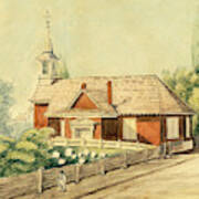 Old Swedes' Church, Southwark, Philadelphia Art Print