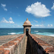 Old Tower Fort In Puerto Rico Art Print