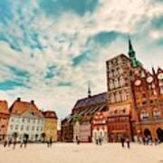 Old Town Of Stralsund, Germany Art Print