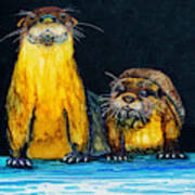Otters R Us Art Print