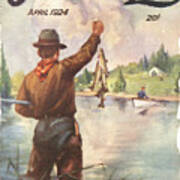 Outdoor Life Magazine Cover April 1924 Art Print
