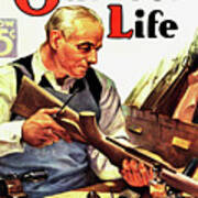 Outdoor Life Magazine Cover April 1937 Art Print