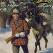 Outdoor Life Magazine Cover December 1917 Art Print