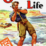 Outdoor Life Magazine Cover July 1935 Art Print