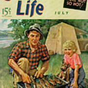 Outdoor Life Magazine Cover July 1941 Art Print