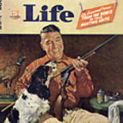 Outdoor Life Magazine Cover October 1944 Art Print