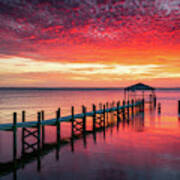 Outer Banks North Carolina Sunset Seascape Photography Duck Nc Art Print