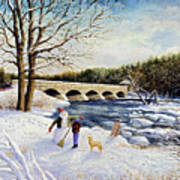 Pakenham Bridge Winter Art Print