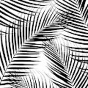Palm Leaves Black and White Cali Vibes #1 #tropical #decor #art Mixed ...