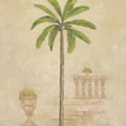 Palm With Architecture 3 Art Print