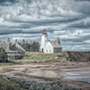 Panmure Island Lighthouse Painterly Art Print