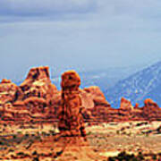 Panorama Of Arches Near Double Arch Art Print