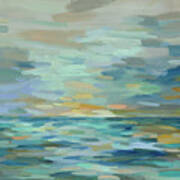 Pastel Blue Sea Art Print