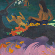 Paul Gauguin Fatata Te Miti / By The Sea. Date/period 1892. Painting. Oil On Canvas. Art Print
