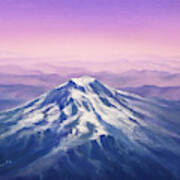 Peace On Earth - Mount Rainier Art Print